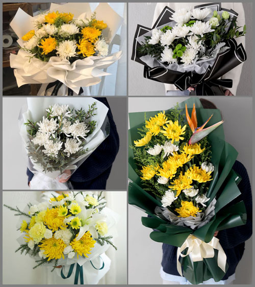 河南南阳邓州市赵集镇吕家村白事花束代送